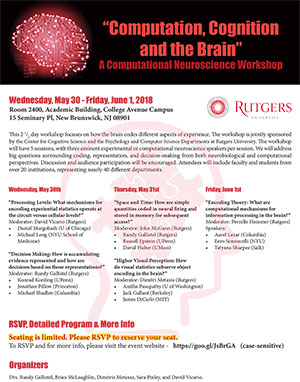Computational Neuroscience Workshop - May 30-June 1