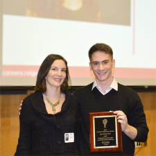 RuCCs Sara Pixley received the 2019 faculty mentorship award for her contribution to the FIGS program